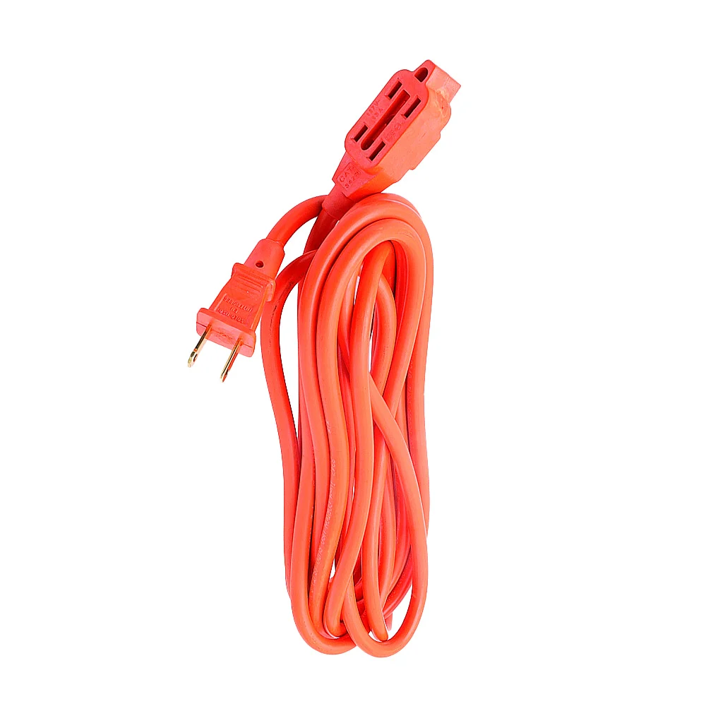 Extensión 3 metros color naranja de uso rudo con 3 tomacorrientes / e…