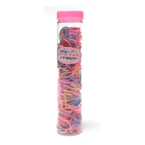 1pza Tubo de ligas para el cabello, variedad de colores / jumel f059