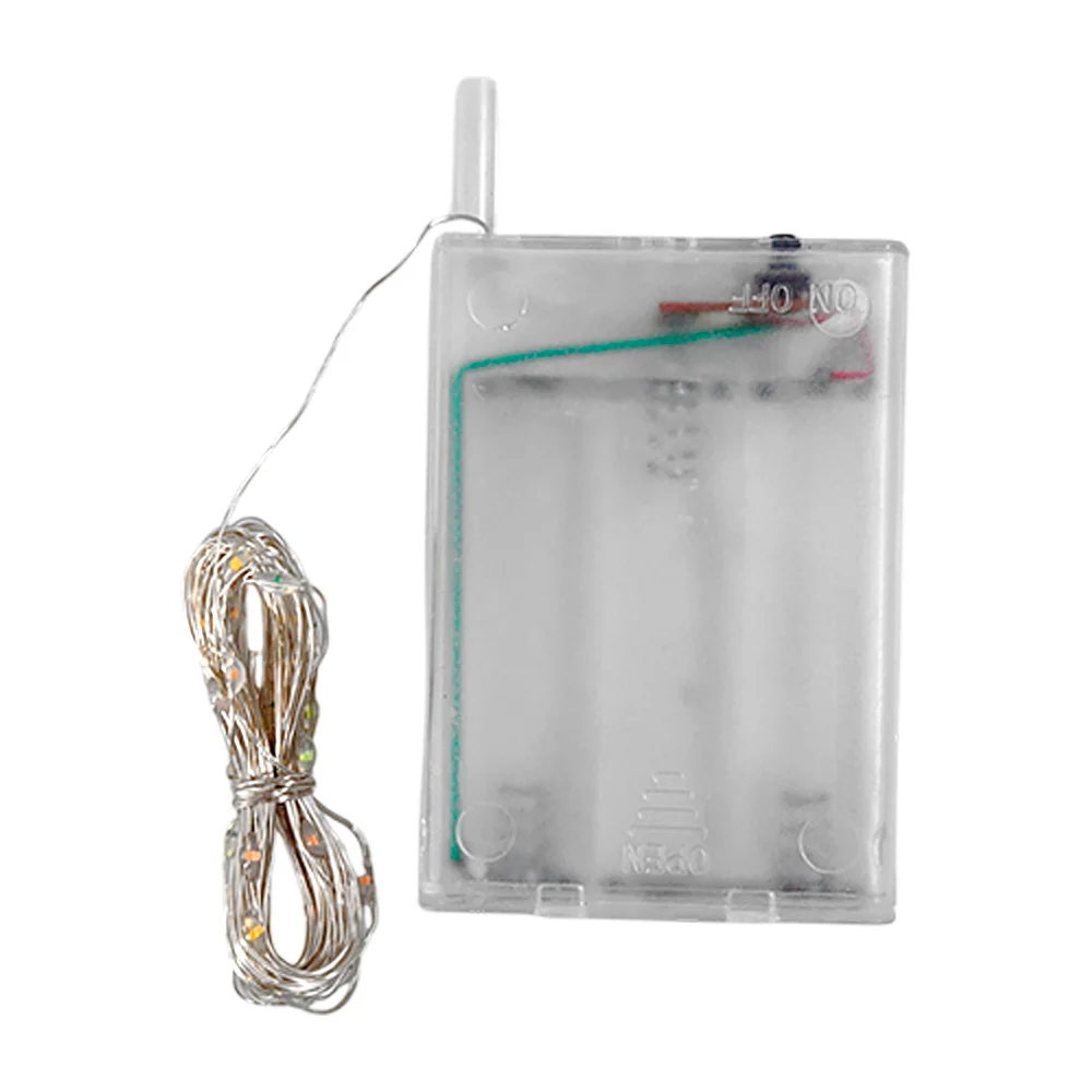 Serie tira led multicolor de alambre, 5 metros + función a 2 o 3 pila…