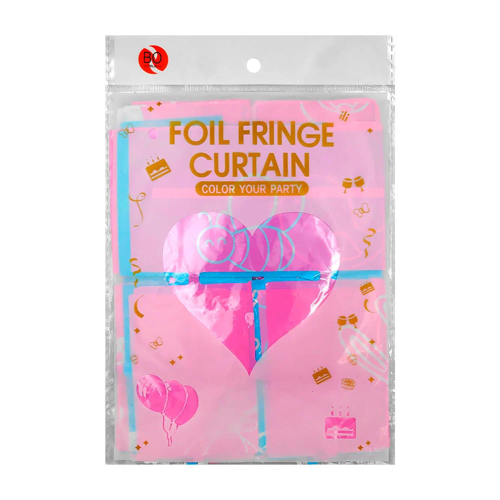 Cortina para fiesta con diseño a cuadros grandes con perforado de cru…