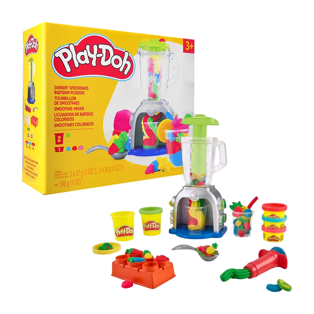 Set play-doh, licuadora de batidos coloridos con 5 masitas y accesori…