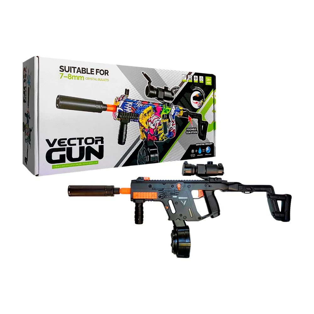 Pistola de hidrogel vector gun de juguete con balas de hidrogel 7-8mm…
