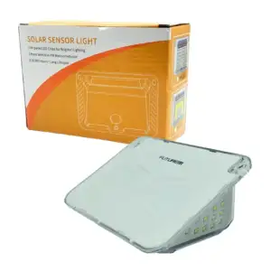 Lámpara led con panel solar de pared para exteriores + sensor de movi…