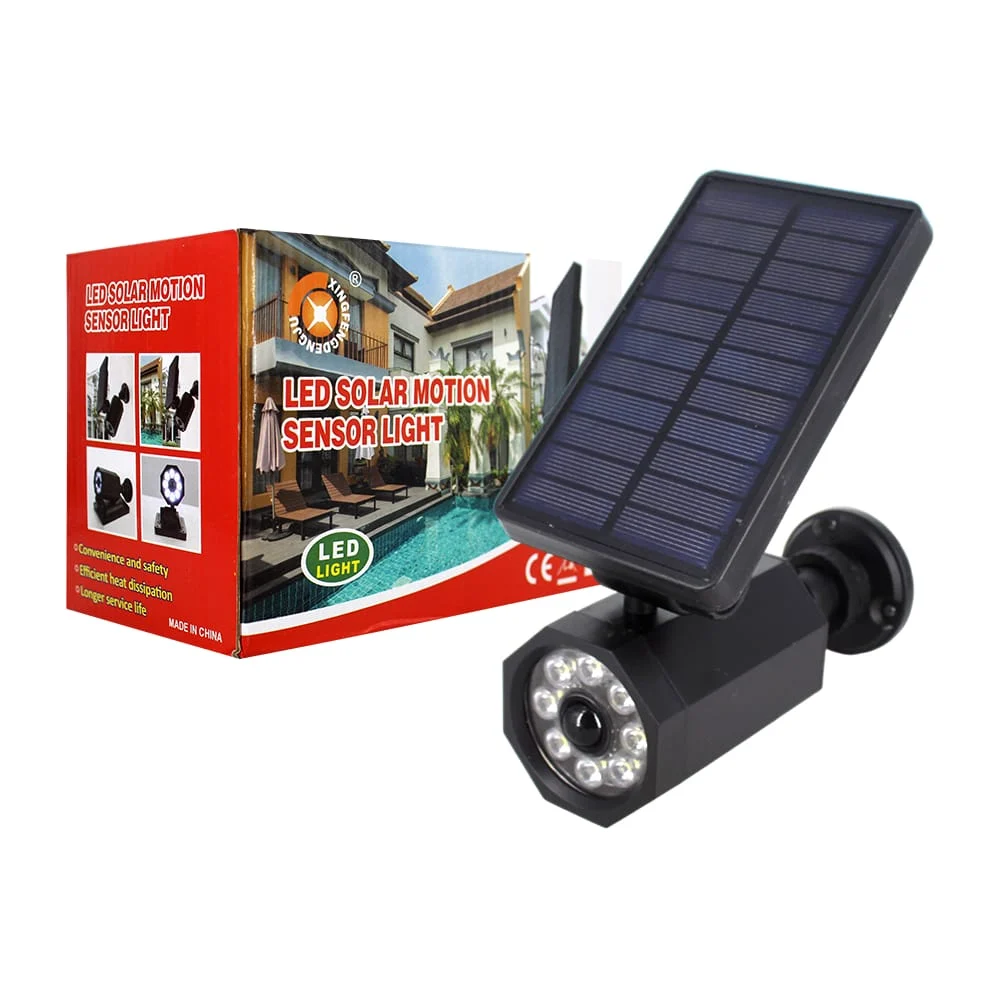 Lámpara led con sensor y panel solar para pared o jardín / led solar …