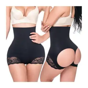 Faja tipo tanga colombiana de cintura alta levanta glúteos con decora…