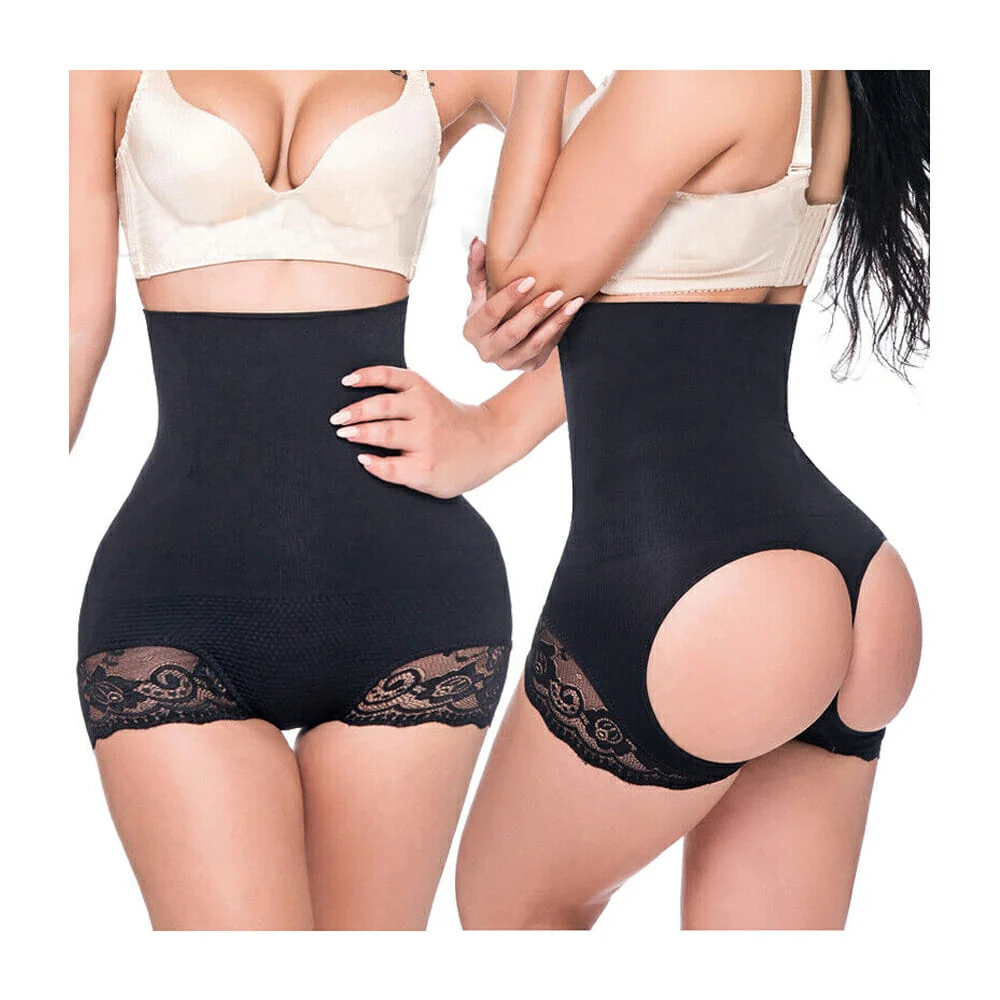 Faja tipo tanga colombiana de cintura alta levanta glúteos con decora…