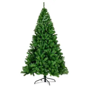 Pino árbol de navidad artificial en color verde con base de plastico,…