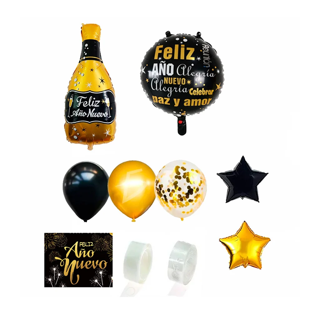 Set de globos con tematica de año nuevo / fes.l305