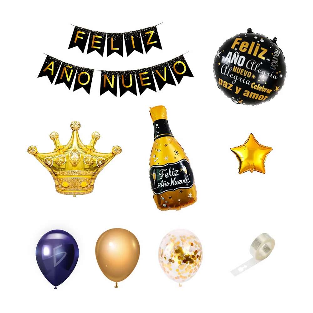 Set de globos para decoración con temática de feliz año nuevo / fes.l…