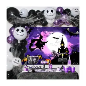 Kit de decoración para fiesta de halloween con variedad de globos, te…