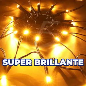 Telaraña con luces led y araña realista para fiesta de halloween