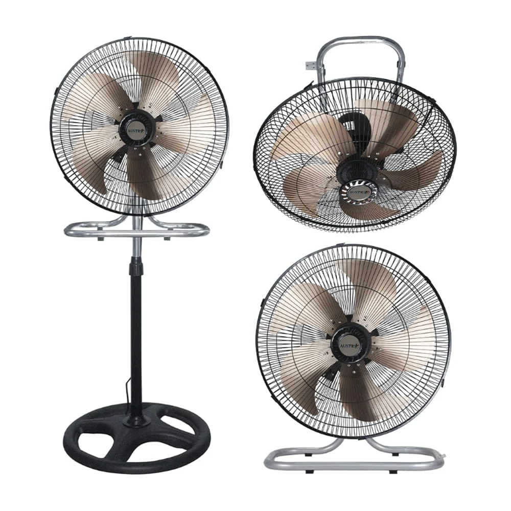 Caja con 4 ventiladores 3 en 1 de 18 pulgadas y 5 aspas de metal, var…