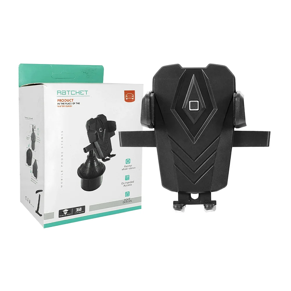 Soporte base de teléfono ajustable con rotación de la rueda de trinqu…