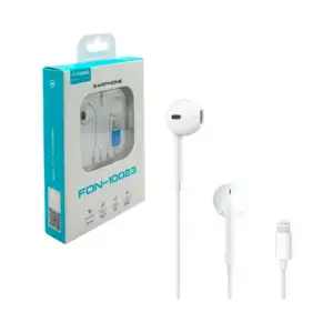 Audífonos alámbricos de tipo earphones lightning y botones de volumen…