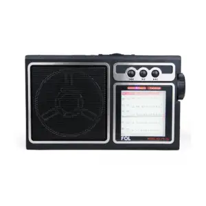 Bocina bluetooth fol estilo radio sintonizador con radio fm, panel so…