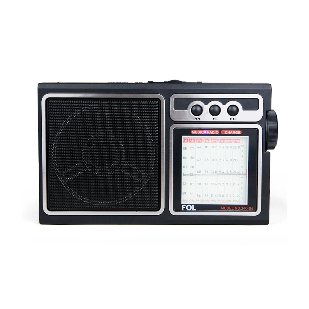 Bocina bluetooth fol estilo radio sintonizador con radio fm, panel so…