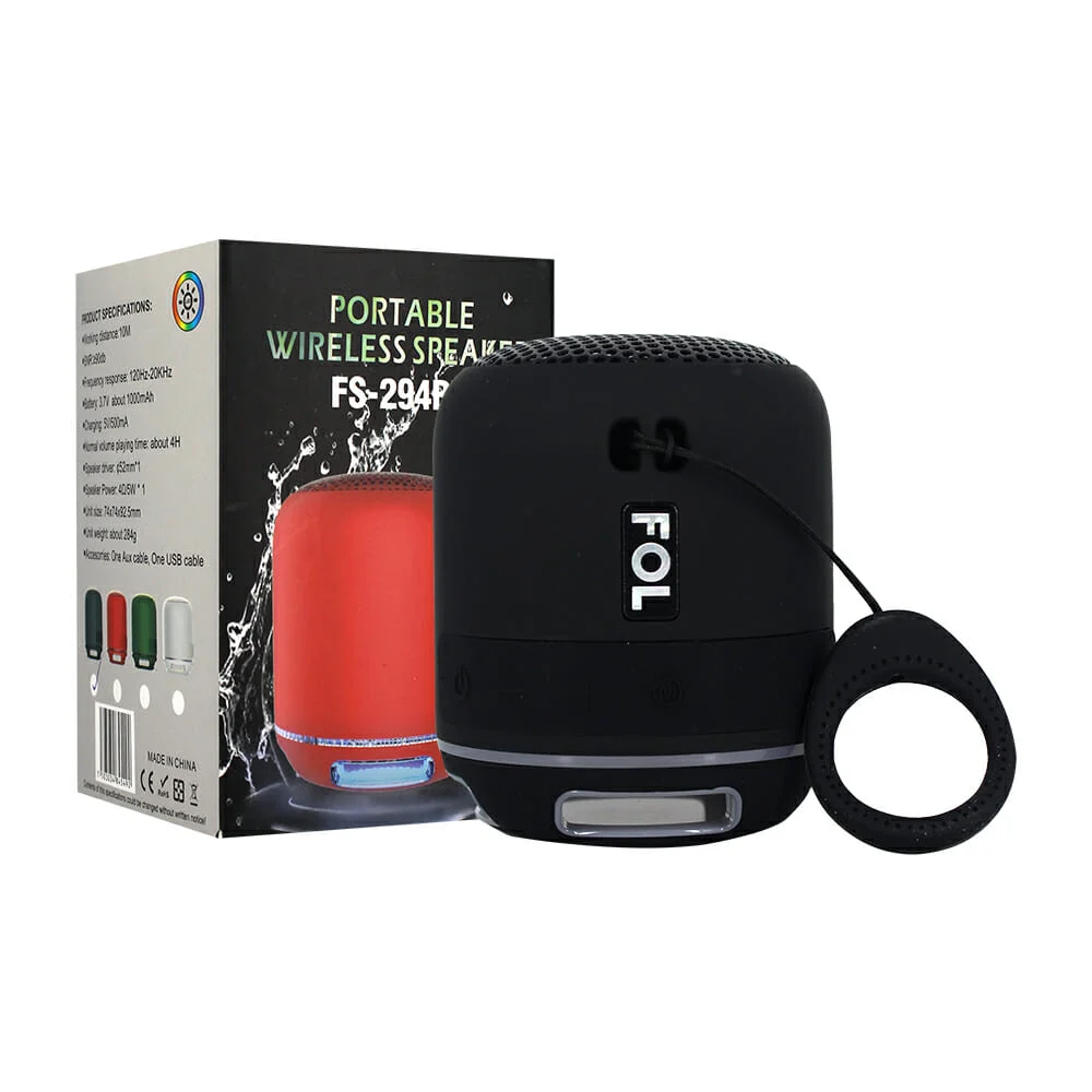 Bocina bluetooth fol de 3 pulgadas con luz rgb, radio fm y ranuras pa…