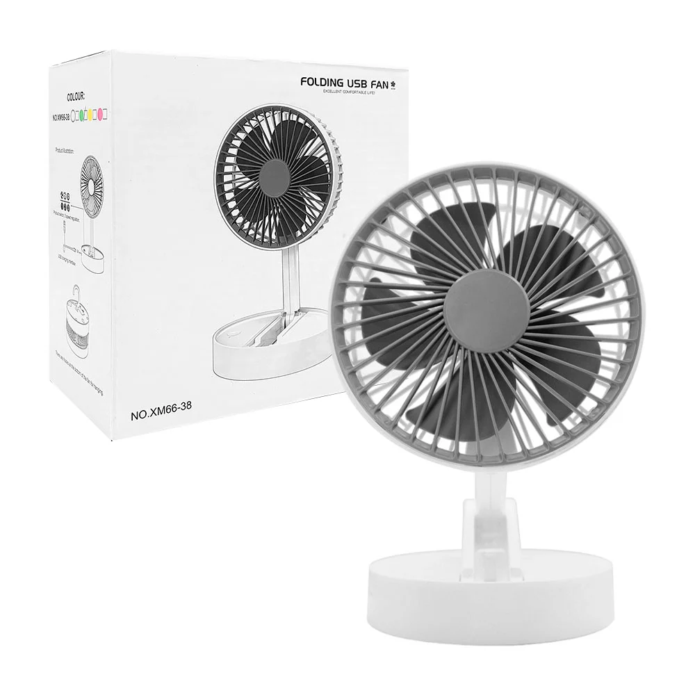 Ventilador xinmi pequeño, plegable para escritorio, recargable, varie…