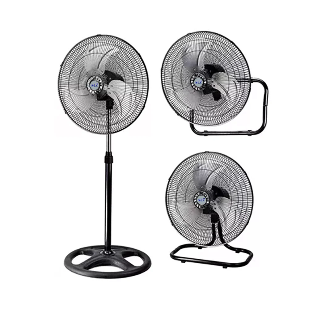Caja con 4 ventiladores de 18 pulgadas con pedestal y base para el su…