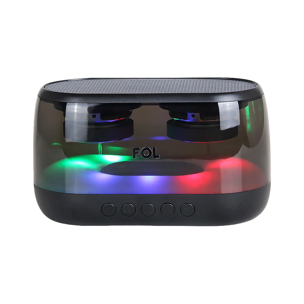 1pza Bocina inalámbrica fol rectangular, iluminación rgb, botones de …