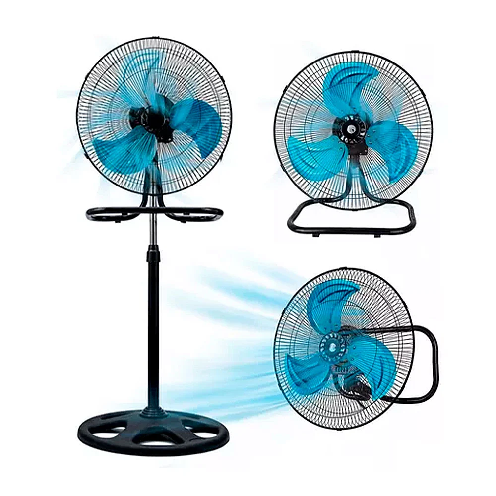 Ventilador con 3 aspas metálicas 3 en 1 de 18 in