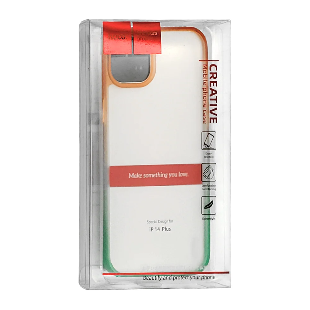 Funda protectora para iphone 14 plus de plástico rígido bicolor, vari…
