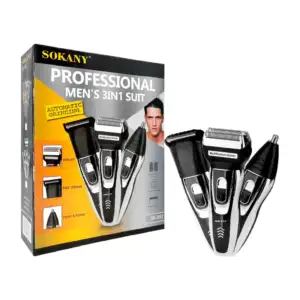 Rasuradora multifuncional 3 en 1 sokany recargable para afeitar, cort…
