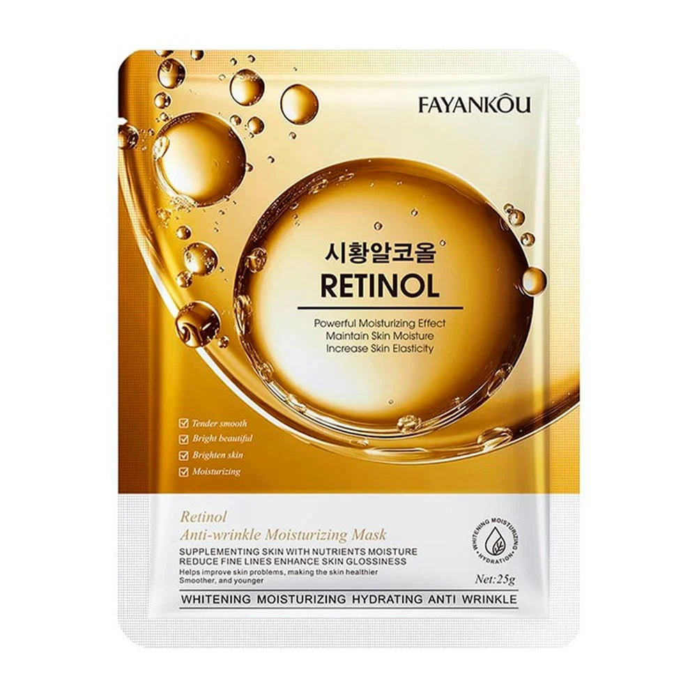 Mascarilla facial reparadora fayankou con extracto de retinol, 25g / …