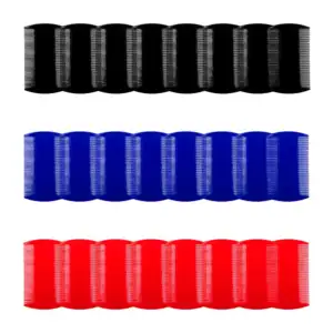 Paquete 24 peines casperos de plástico para eliminar piojos, 8.5cm, v…