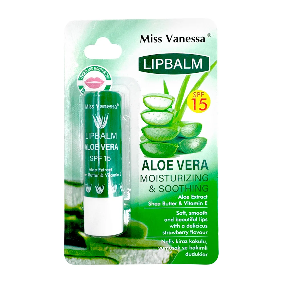 Bálsamo labial hidratante con extracto de aloe vera, 4g / miss vaness…