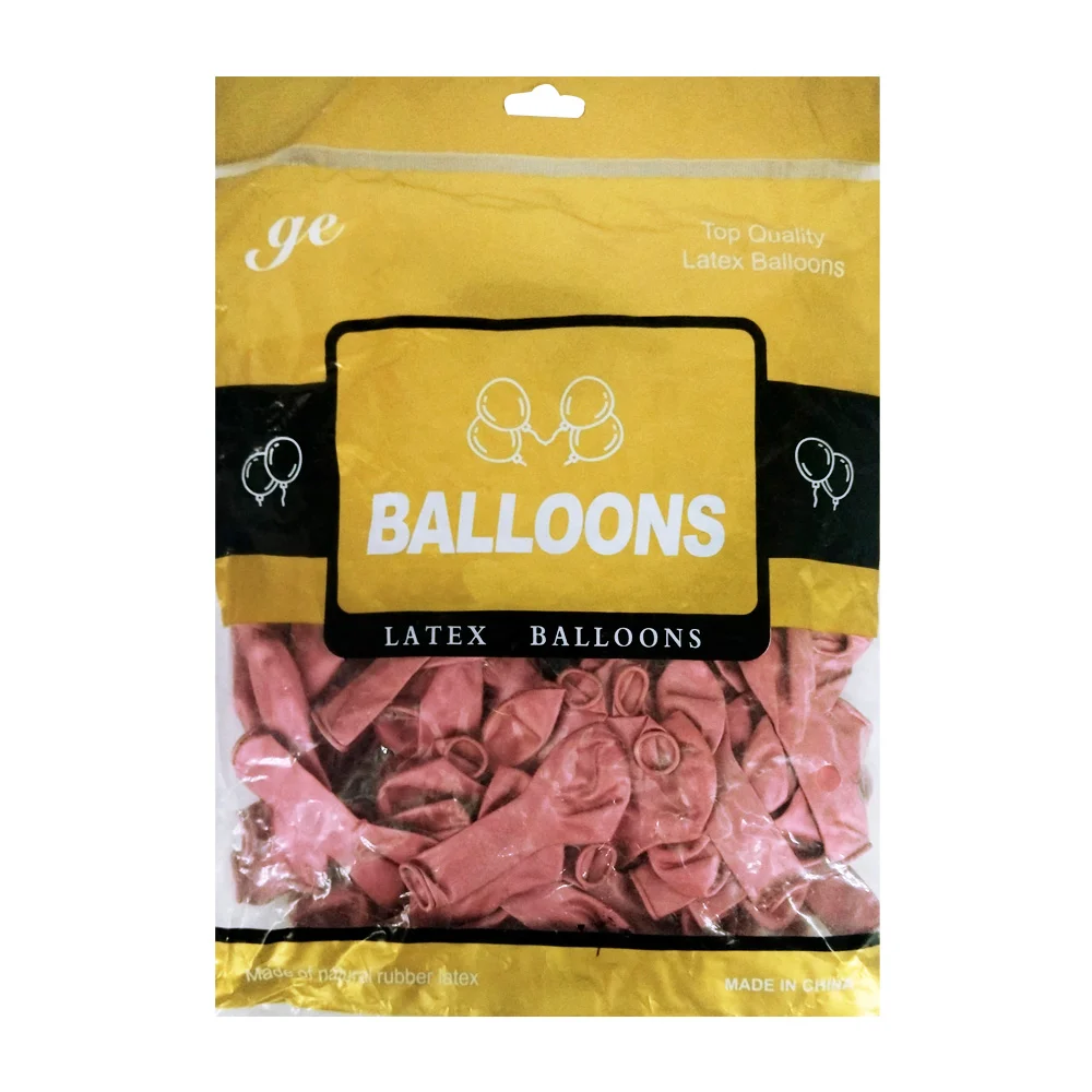 Paquete con 50 globos metálicos de latex 5¨ pulgadas, variedad de col…