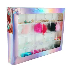 Set estuche transparente de 24 compartimientos con accesorios para de…