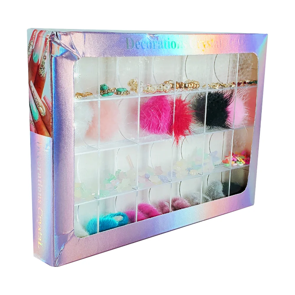 Set estuche transparente de 24 compartimientos con accesorios para de…