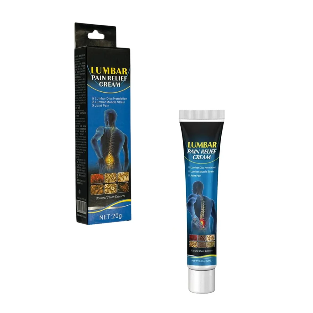 Crema con extracto de plantas naturales para aliviar el dolor lumbar,…