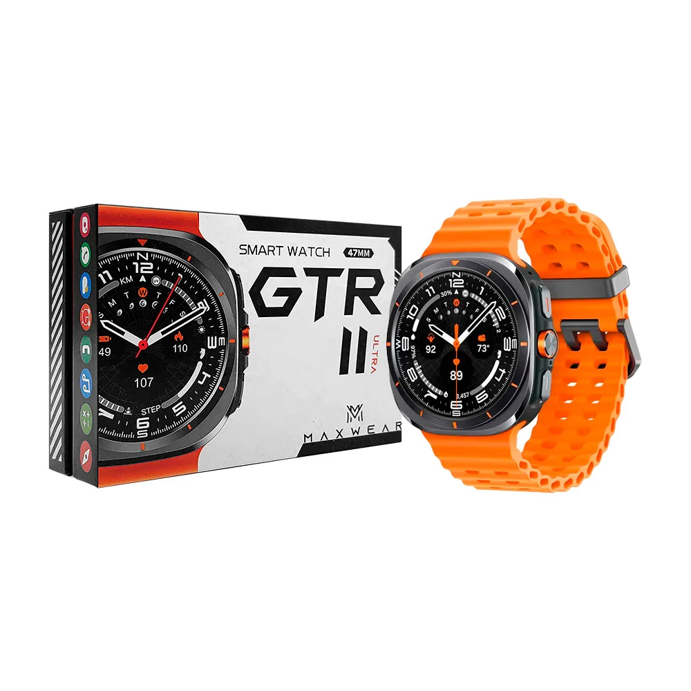 Smart watch gtr 11 ultra con correas de plástico y metálico + cargado…