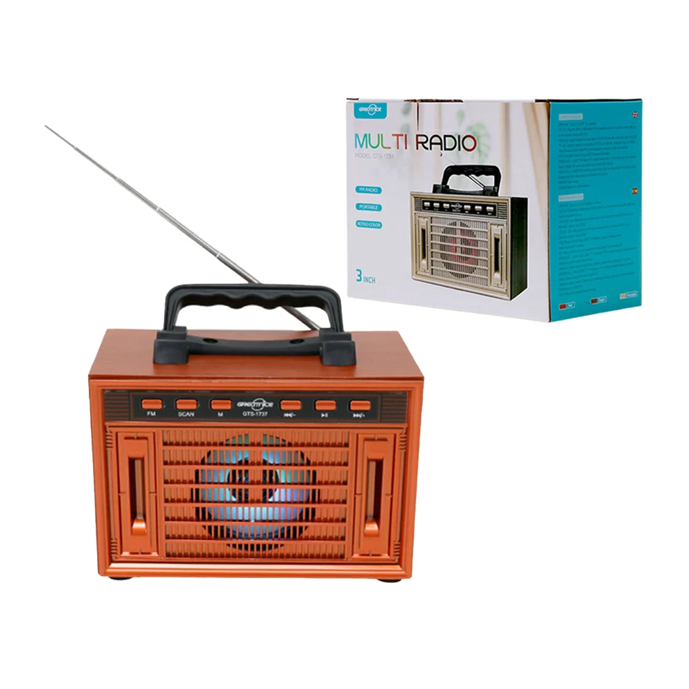 Bocina bluetooth estilo radio portable, antena, fm radio, estilo vint…