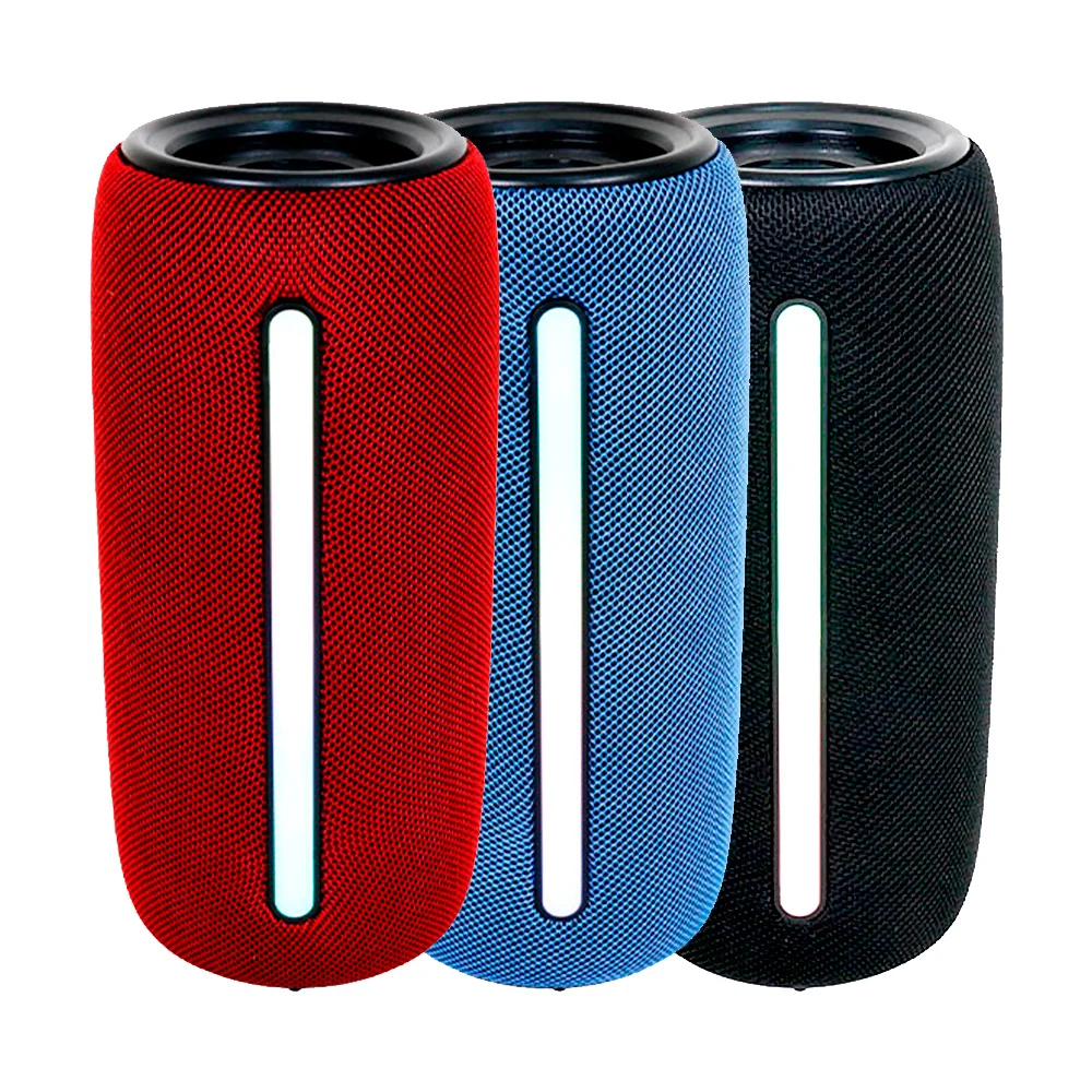 1pza Bocina inalámbrica, recargable, cilíndrica, con iluminación led,…