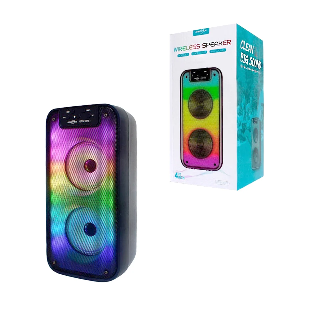 Bocina bluetooth greatnice de 8 pulgadas con doble amplificador y luc…