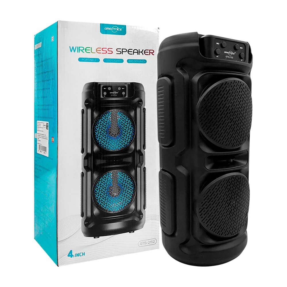 Bocina bluetooth greatnice de 4x2 pulgadas con radio fm, puerto usb-t…