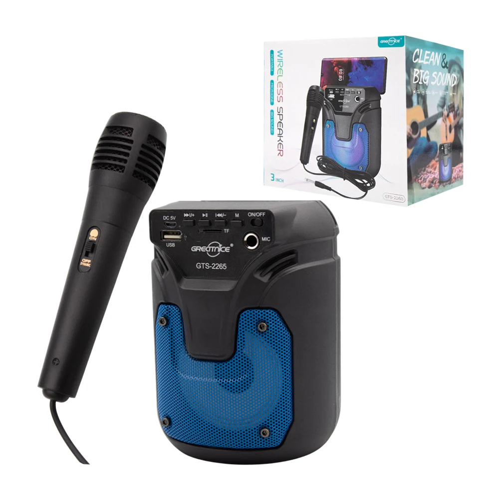 Bocina bluetooth greatnice de 3 pulgadas con radio fm, puerto usb-tf,…