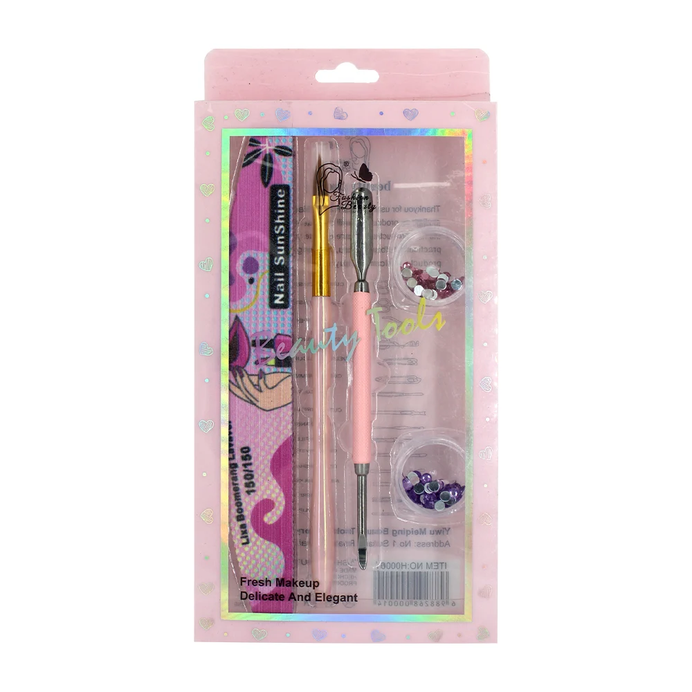 Set manicure, 1 empujador de cutícula, pincel para aplicar decoracion…