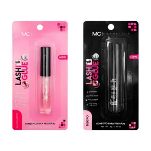Pegamento para pestañas mc cosmetics con punta de pincel 7g, variedad…