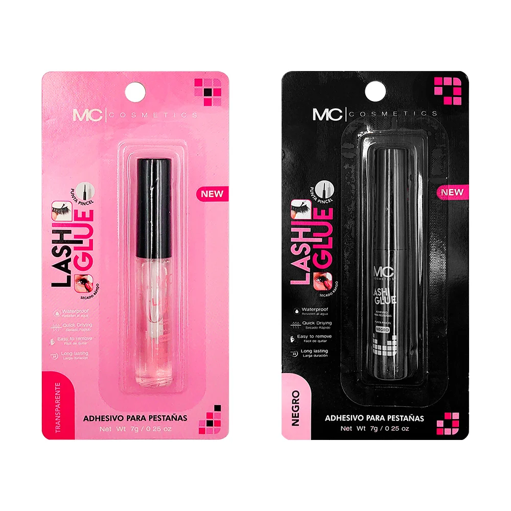 Pegamento para pestañas mc cosmetics con punta de pincel 7g, variedad…