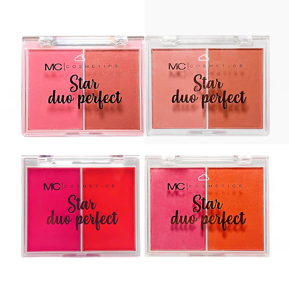 Paleta duo de rubor con 2 tonalidades mc cosmetics, 12.6gr, variedad …