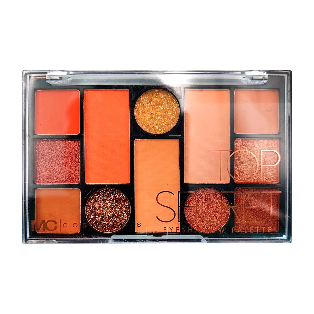 Paleta de sombras con 12 colores mc cosmetics para ojos / top secret …