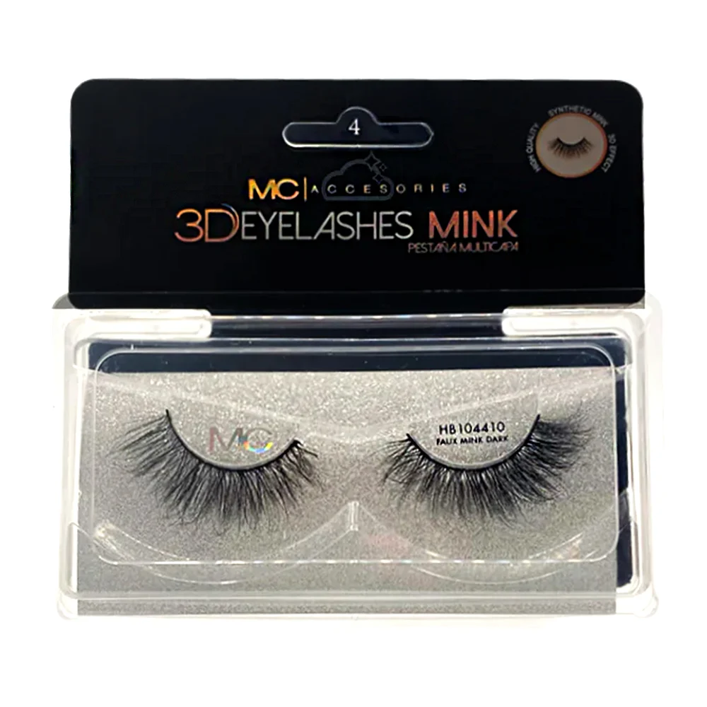 1pza Pestañas postizas multicapa mink mc accesories con efecto 3d, va…