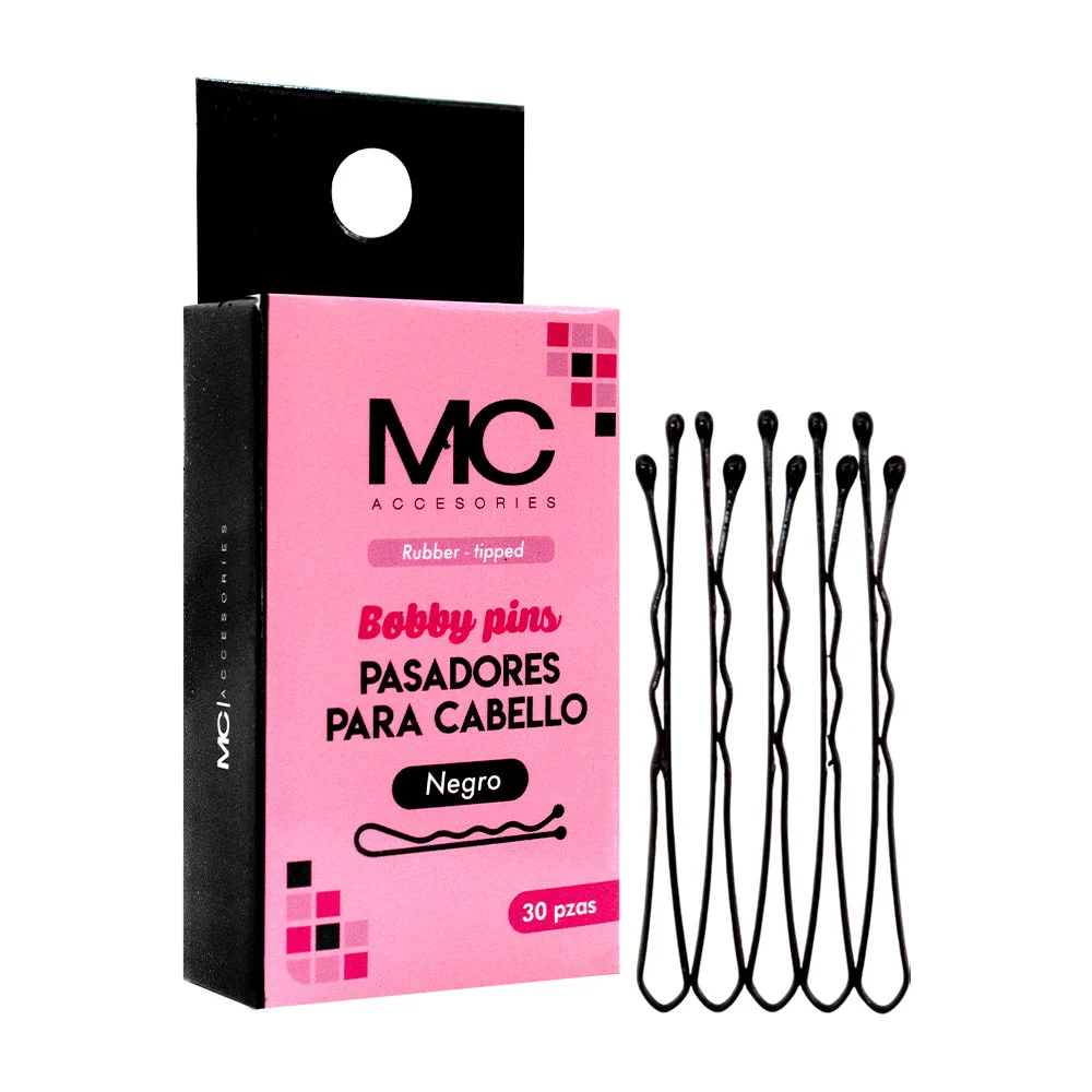 Paquete con 30 pasadores negros mc accesories para el cabello / bobby…