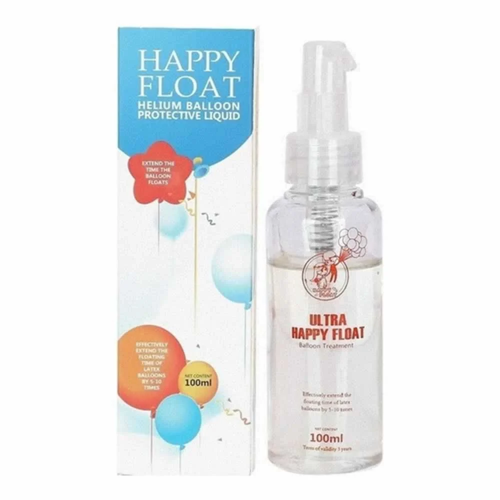 Líquido protector happy float para globos de helio, 100ml / he-q1 / e…