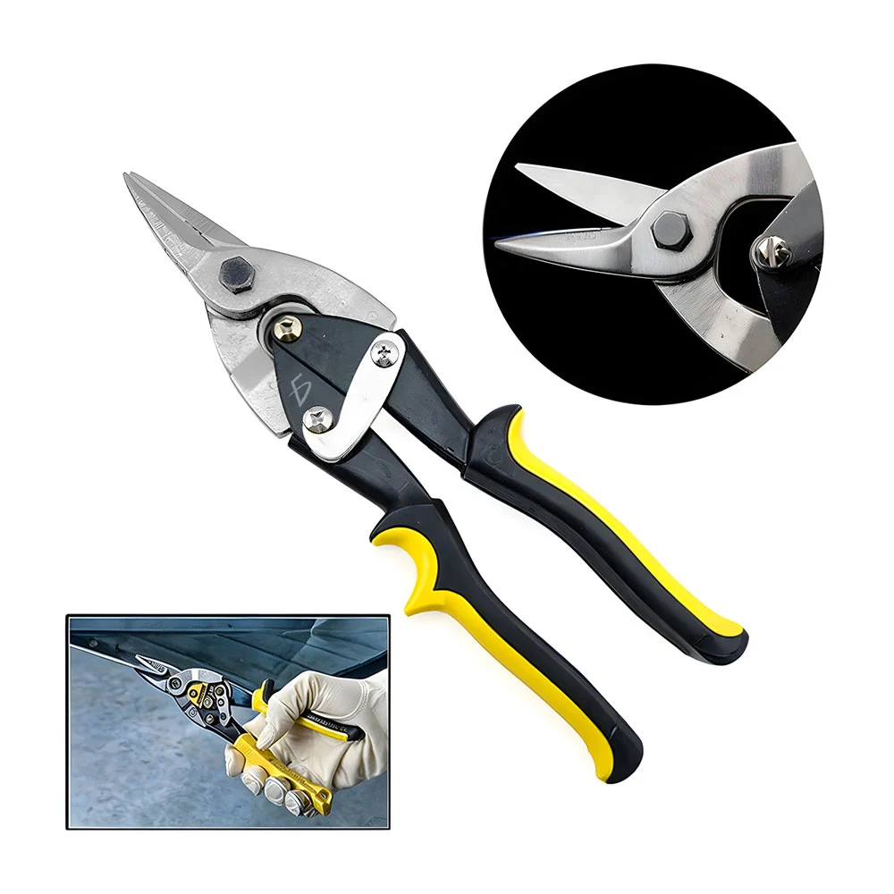 Tijeras de aviador para cortar lamina de cuero y cartón grueso / herm…