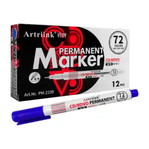 Paquete con 12 marcadores permanentes, punta fina / artriink / pm-2109